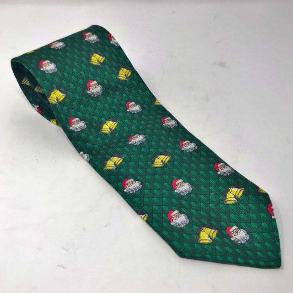 3/$10 Christmas silk tie, Santa and Bells
